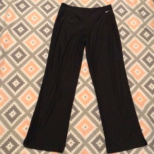 Nike FITDRY Black Full Length Training Pants SzM